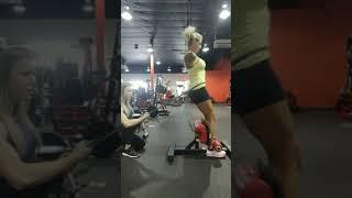 Sissy squat with a hip/glute thrust