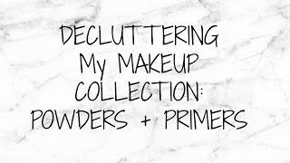 Decluttering My Makeup Collection 2016 | Powders + Primers | Beauty with Emily Fox