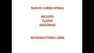 NUEVO Curso HTML5