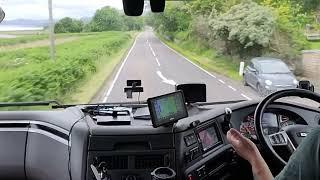 LGV/HGV Cockpit View from Brora to Tain A9 Scotland