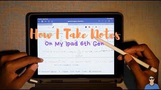 How I Take Notes On My Ipad 6th Gen on GoodNotes 5.|Graphenich|