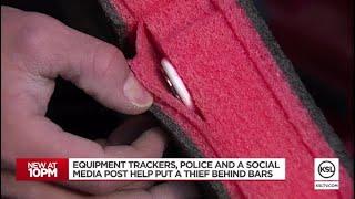 Police recover stolen trailer and equipment using tracking device