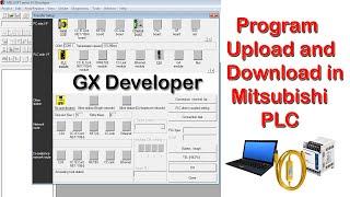 Program Upload and Download in Mitsubishi PLC , All about program upload and Download in PLC