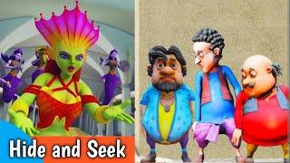 Motu Patlu Playing Hide And Seek With Colourful Motu Patlu In Gta 5 | Motu Patlu || GTA5FOLO