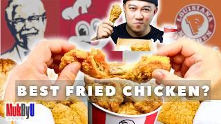 You & I Eat POV: KFC vs JOLLIBEE vs POPEYES Fried Chicken ASMR Mukbang (Whispering)