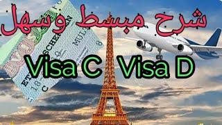 Visa schengen | شرح فيزا C و D