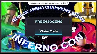 2 CODES FOR ARENA CHAMPIONS ROBLOX!