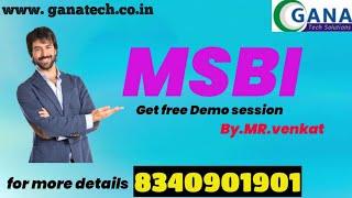 MSBI Tutorials for Beginners | Businesses intelligence Tutorial | Learn MSBI Training | Ganatech