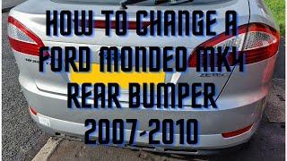 How To Change A Mondeo Mk4 2007 2010 Rear Bumper