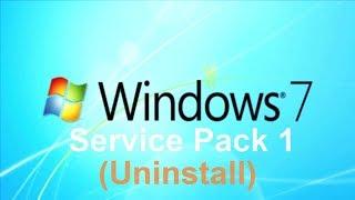 How to Uninstall Windows 7 Service Pack 1 (Quick Method)