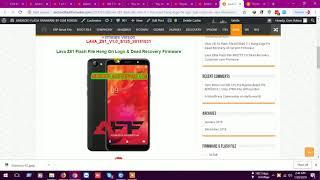 Lava Z81 Flash File |MTK 8.1| Frp Reset Hang Logo Fix (2GB & 3GB) Customer care Firmware