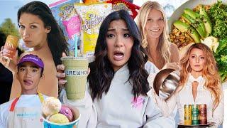 TESTING CELEBRITY FOOD BRANDS!! *Blake Lively, Gwyneth Paltrow, Bella Hadid, Bretman Rock, & More*