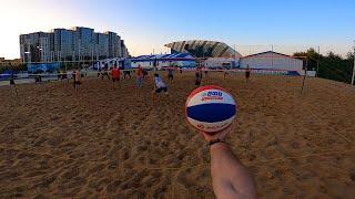  Volleyball first person on three net | Full Game | Tri-ball | Russia