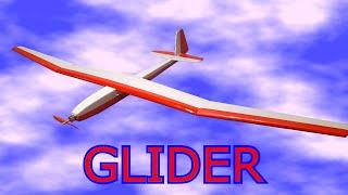Р/у планер Glider 2 м, обзор, полеты с экспериментом