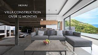 12-Month Thai Pool Villa Construction Process - SKHAI