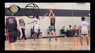 Christian Bliss 2024 6'2 The George School, Pennsylvania (PSA Cardinals EYBL)