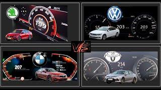 Toyota Camry Vs Skoda Octavia Vs VW Passat vs BMW 330i !