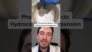 HOW TO MAKE HYDROCORTISONE SUSPENSION #pharmacy #compoundingpharmacy #pharmacytechnician #medicine