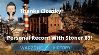 Cloakzy Stoner 63 Build Got Me My Personal Kill Record! #CoD #Gaming #Warzone