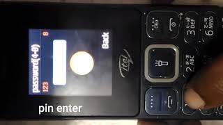 how to reset and pin number Itel it 5607