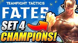 TEAMFIGHT TACTICS FATES! NEW SET 4 TFT I CHAMPIONS + TRAITS REVEAL! I lol Mobile League of Legends