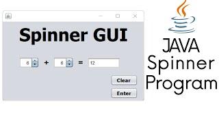 Java Spinner Beginner Program