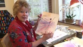 Ballet dancer watercolor lesson with Julie Hyde