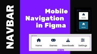 How to create Nav bar in Figma | Figma Tutorial