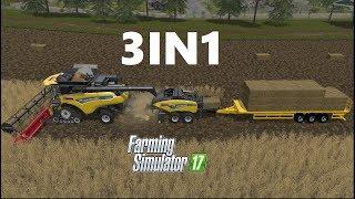 Farming Simulator 17 | 3IN1 | Wheat Harvesting , Baling , Auto Loading, Selling