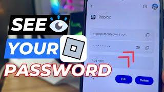 How To See Your Roblox Password || Know roblox password