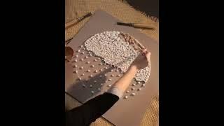 Gold stone Wall Art DIY