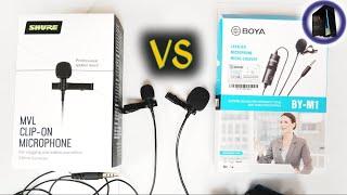 Shure MVL vs Boya M1 Lavalier Condenser Microphones