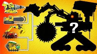 Transformers Tank: Full Upgraded Excavator VS Bumblebee Tank / Choo-Choo Charles| Arena Tank Cartoon