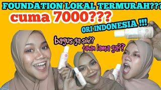 Review+Nyobain FOUNDATION TERMURAH HARGA PELAJAR  | cuma 7000?? | Foundation Lokal Viva Cosmetic