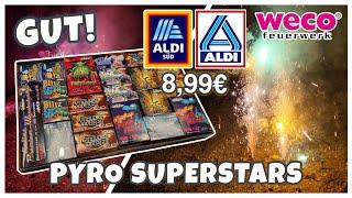 Weco Pyro Superstars bei Aldi Süd/Nord  | F1 Sortiment  | Pyro TV