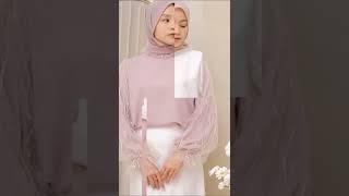 Rekomendasi blouse brukat lengan balon