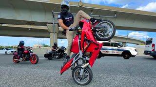 The Police SHUTDOWN Freeway For Stunt Ride!!