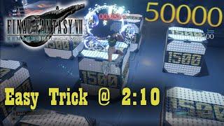 Easy Trick for FF7 Shinra Box Buster 50,000 Score (Materia Maven Trophy)