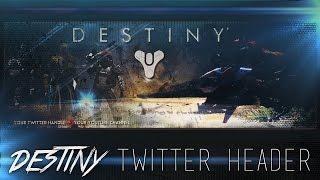 Destiny Twitter Header Speedart