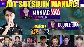 JOY SUTSUJIN MANIAC! Reaction Streamer RRQ VS LIQUID PH GAME 3 ESL SNAPDRAGON