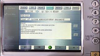 Reset Canon imageRUNNER System Manager ID, Password, Counters, Errors. Service Mode