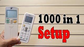 How to Setup Daikin AC with Chunghop 1000 in 1 Universal AC Remote Code