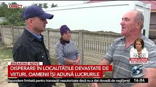 Disperare în localitățile devastate de viituri. Oamenii își adună lucrurile