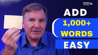 The Secret to Adding 1,000+ Words to Your Vocabulary: English Speaking Practice