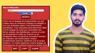Python GUI Project: Fetch Wikipedia Info in Multiple Languages - a Beginner's Guide