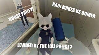 VR CHAT  LEWD LOLI POLICE CRASH MY HOUSE PARTY!