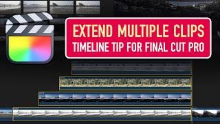 Extend Multiple Layered Clips Easily in Final Cut Pro [TIMELINE TIP]