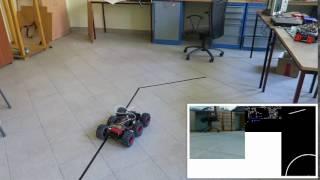 Line following robot car with Raspberry pi, Arduino, camera and OpenCV