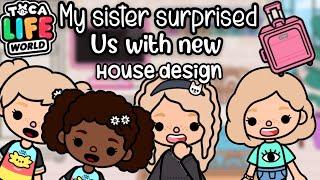 My sister surprised us with new house design |Vlogs with Gaby and Ava | Vlog#15 | Toca life world