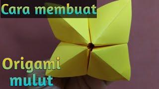 Cara mudah membuat Origami mulut || how to make speech origami